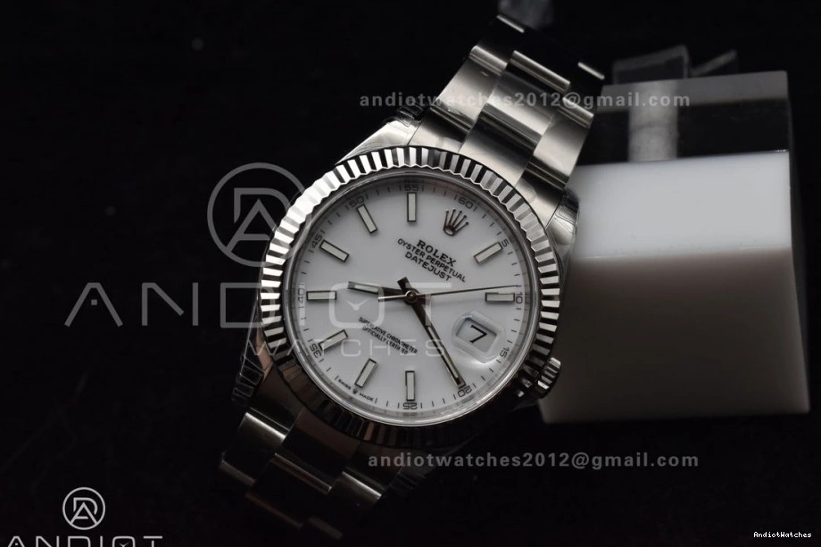 White SS VS 623 VSF 41 Oyster Dial 904L Resilient Best DateJust 126334 1:1 Bracelet Edition On 0803